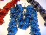 Instruction video How to knit Red Heart Sashay Ruffle scarf Knitting 102