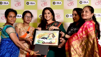Vidya Balan Meets OLA Woman Driver, Share Success Stories Full Event