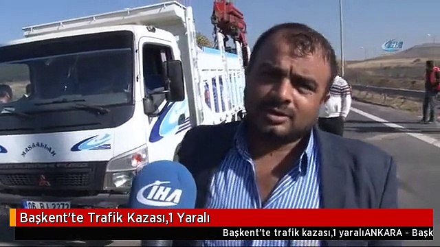 Başkent'te Trafik Kazası,1 Yaralı