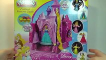 Play Doh Prettiest Princess Castle with Disney Princess Belle Cinderella Aurora Playdough Playset
