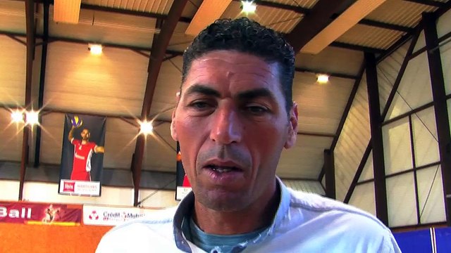 Hamadi Louati ancien du MVB spectateur attentif de Martigues-Nice