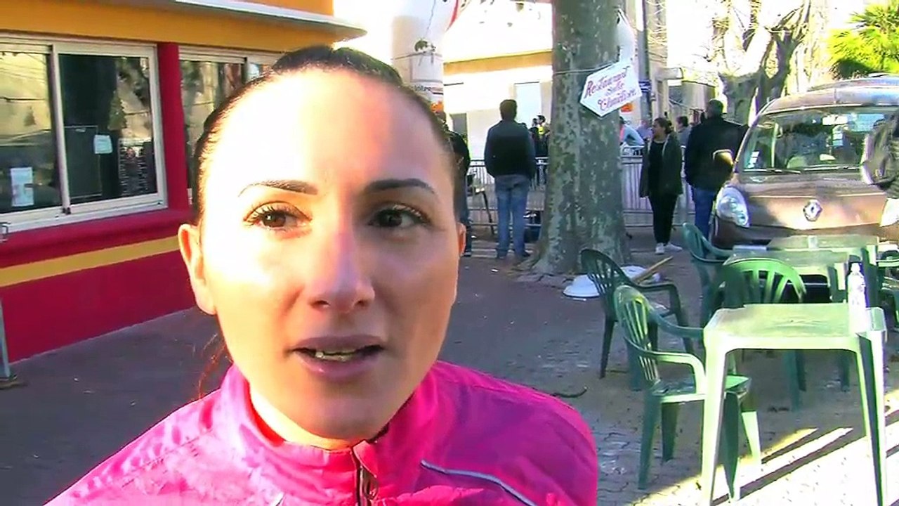 La réaction de Suzie Mamine, de la MPT Istres, victorieuse chez les filles.