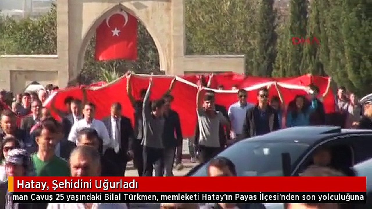 Hatay, Şehidini Uğurladı