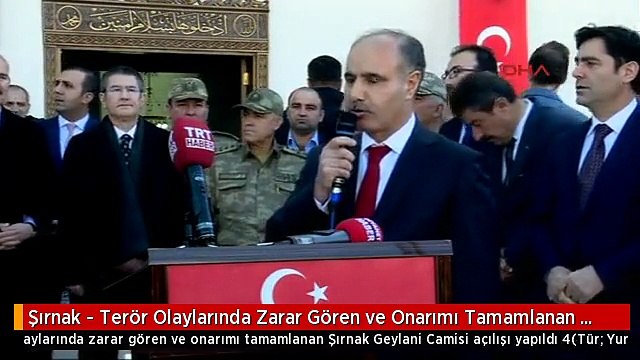 Şırnak - Terör Olaylarında Zarar Gören ve Onarımı Tamamlanan Şırnak Geylani Camisi Açılışı Yapıldı 4