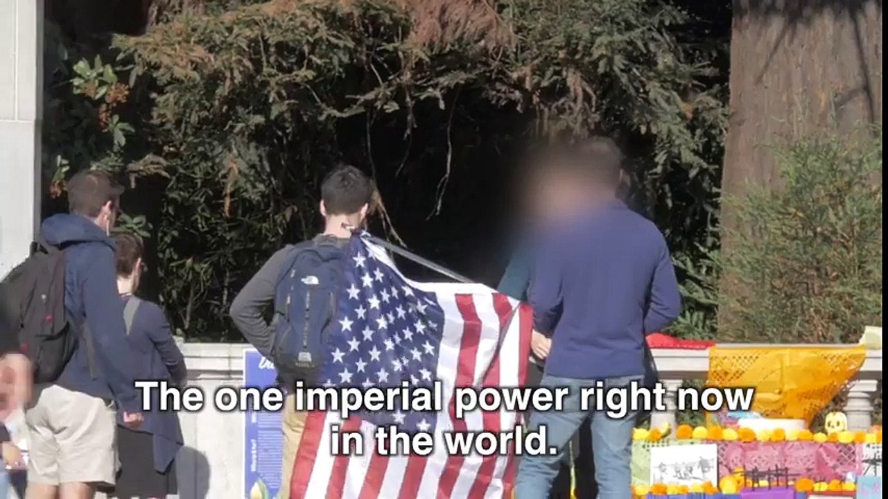 Berkeley Students React to US Flag