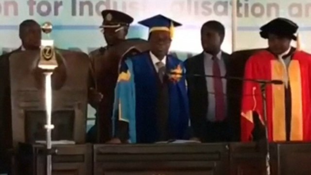 Zimbabwe's Robert Mugabe makes first public appearance since military coup