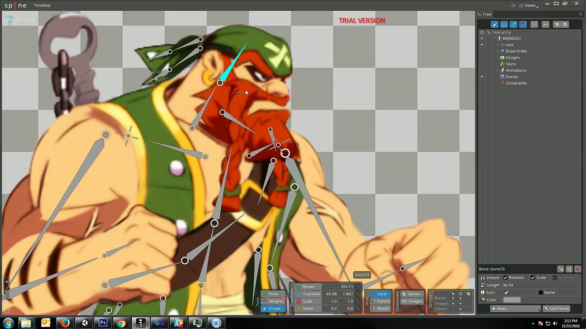 ⁣Spine 2d animation Quick prepare a 2d charer in Photoshop for Setup animation