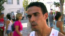 L'interview du vainqueur Rédouane Mejdoub à l'arrivée de la course.