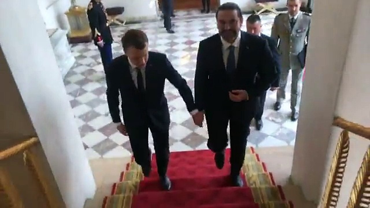 Le premier ministre libanais démissionnaire, Saad Hariri accueilli à la mi-journée à l’Elysée par le président Emmanuel