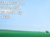 AMD Ryzen 5 1600  ASUS PRIME B350MA  8GB Mainboard Bundle  CSL PC Aufrüstkit  AMD