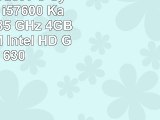 Office Aufrüst PC System Intel i57600 Kaby Lake 4x35 GHz 4GB DDR4 RAM Intel HD Grafik