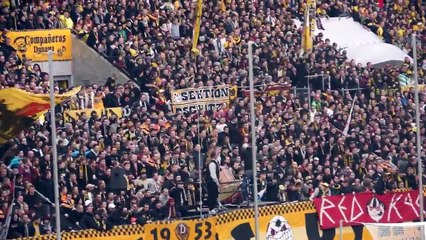 Dynamo Dresden fans, a club in the German division 3