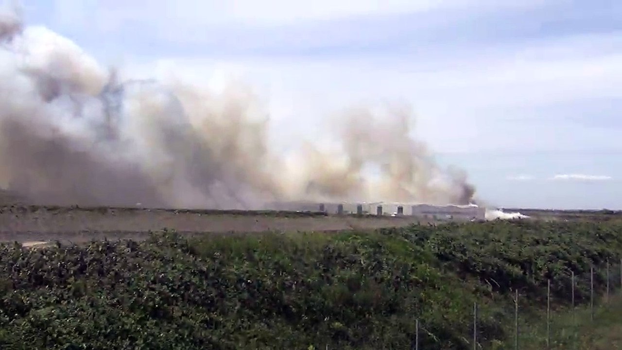 Incendie à la déchèterie Provence Recyclage  : Un fumigène peut-être à l'origine du sinistre (vidéo)