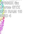 AnkermannPC PhantX Intel Core i77800X 6x 350GHz GeForce GTX 1080 8GB 32GB RAM 1000GB