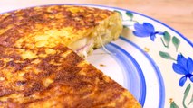 Tasty Spanish potato omelette SANDWICH style