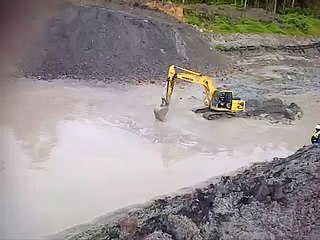 Excavator vs buaya