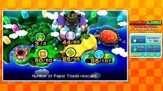 Mario and Luigi: Paper Jam - Part 53: Rescuing The Last Paper Toads!