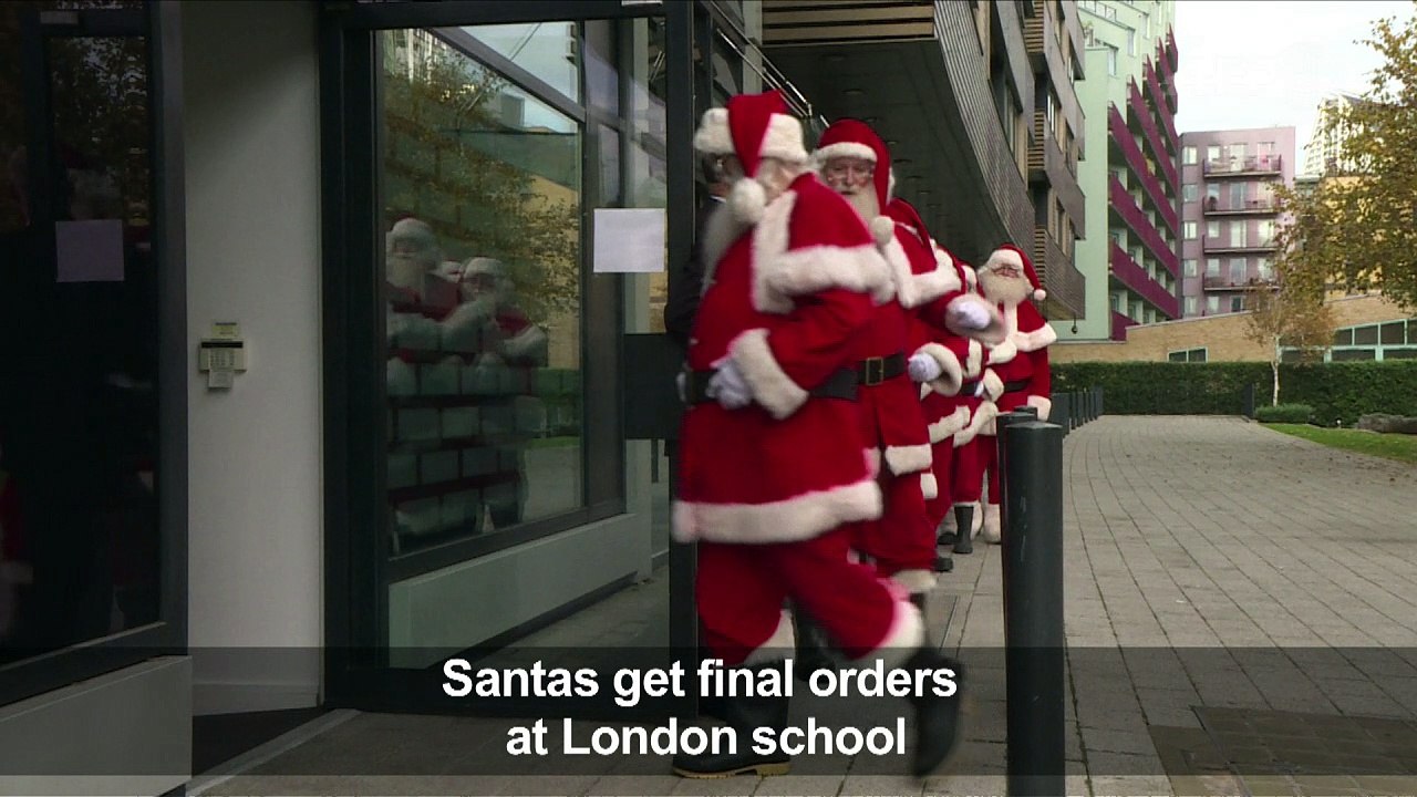 Santas get final orders at London school