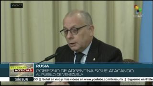 Rusia rechaza comentarios injerencistas de Argentina contra Venezuela