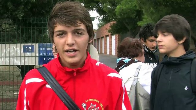 Unélève parmi les représentants du mouvement lycéen