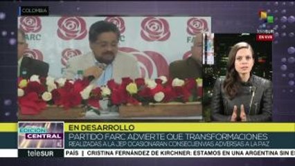 Colombia: preocupa a FARC modificaciones realizadas a la JEP