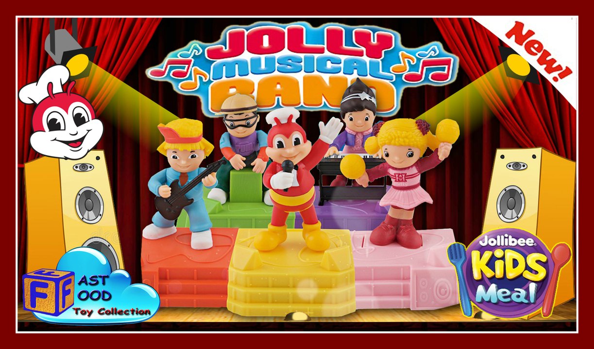 2017 Jollibee Jolly Musical Band - Jolly Kiddie Meal Toys (complete set) | fastfoodTOYcollection