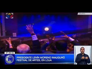 Presidente Lenín Moreno inauguró Festival de Artes en Loja