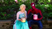 Frozen Elsa ICE CREAM SUNDAE CHALLENGE w_ Spiderman World's Largest Fun Superhero in real life IRL | Superheroes | Spiderman | Superman | Frozen Elsa | Joker