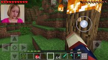 Minecraft PE - Gameplay Part #6 - Going CAMPING - Playing with FIRE - Lets Play and Commentary