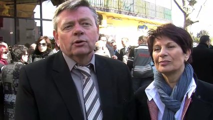 René Raimondi et Nicole Joulia lancent la campagne PS à Martigues.