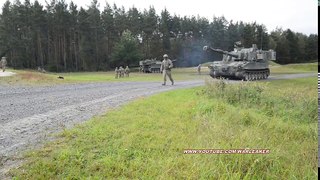 Mighty M109 Paladin Self Propelled-Artillery Used As Tank vs Tanks: M109 Paladin Direct Live Fire