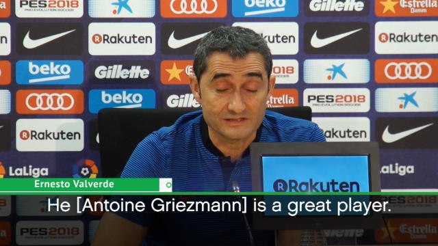 Giezmann a great player - Barca coach Valverde