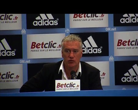 Le soulagement de Didier Deschamps après la victoire de l'OM face à Nancy