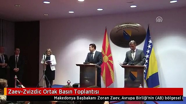 Zaev-Zvizdic Ortak Basın Toplantısı