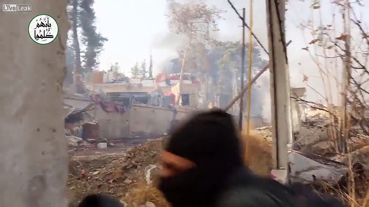 Combat Footage - Inside An SAA Armored Vehicle Depot