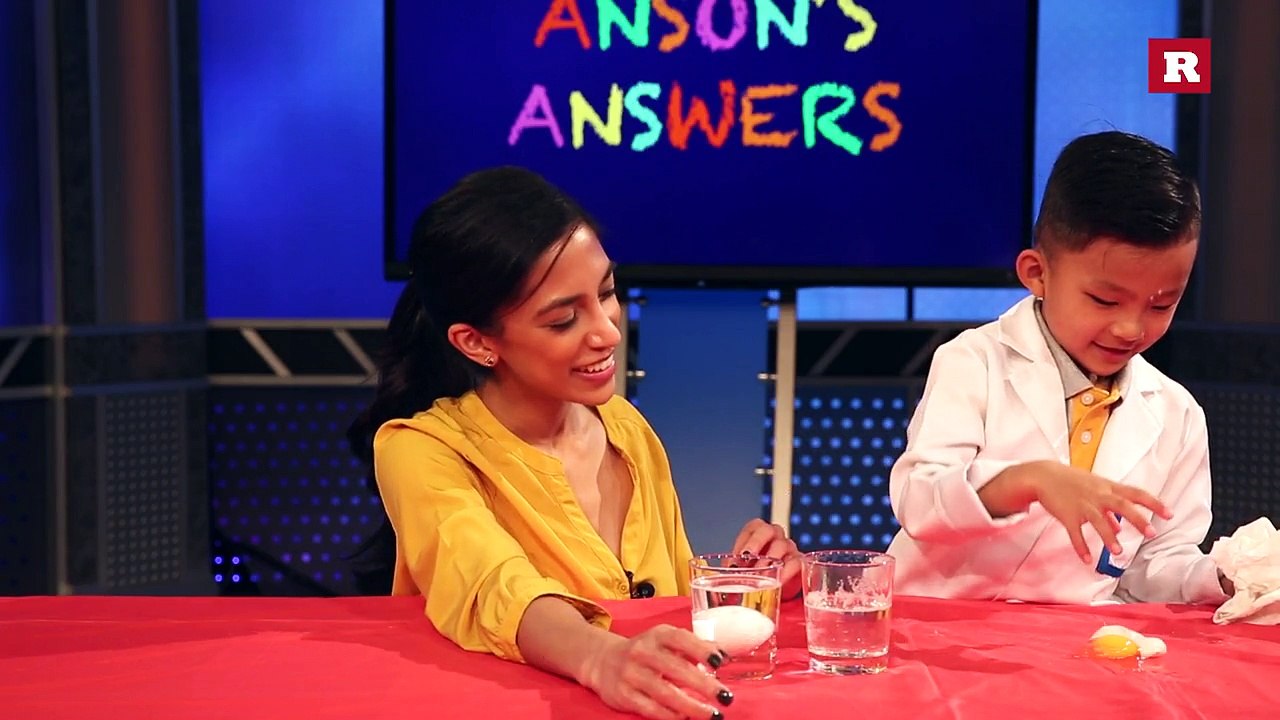Boy genius Anson Wong turns egg into bouncy ball in kid-friendly science experiment | Anson's Answers