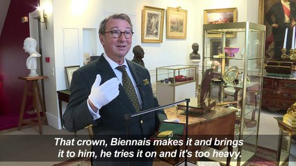 Gold bay leaf from Napoleon's crown to be sold at auction