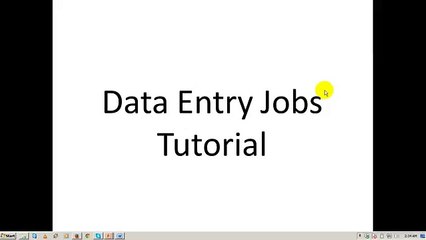 Data Entry & Online Income Tutorials 💻