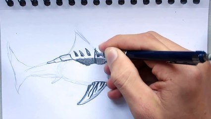 How to Draw Megalodon from Jurassic World the Game. -Danny the Dinosaur Drawer