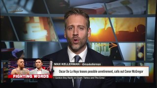 Stephen A. and Max agree Oscar De La Hoya would beat Conor McGregor _ First Take _ ESPN-sYy7S5Ue4zA