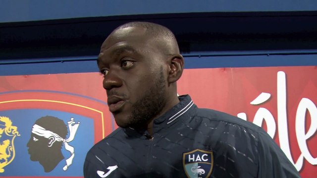 Après GFC Ajaccio - HAC, réaction d'Amos Youga