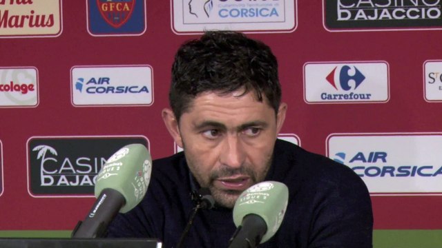 Après GFC Ajaccio - HAC, réaction d'Oswald Tanchot