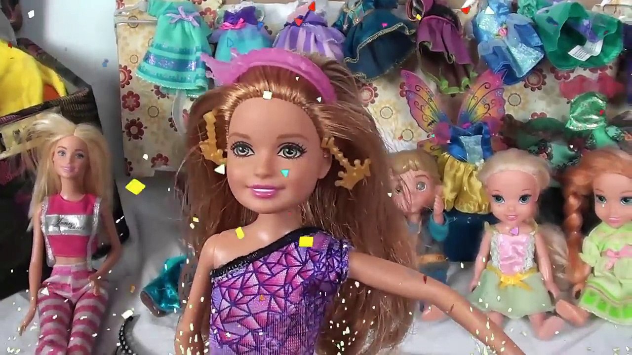 Anna and Elsa Toddlers Play Barbie Wheel of Fashion Game Challenge Disney Princesses Toys in Action