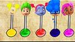 Wrong Heads Mickey Mouse Vampirina Moana Lollipop Finger family Nursery Rhymes Learning Colors