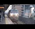 城東貨物線・おおさか東線 EF66 105 コキ4両 配1392レ 高井田中央駅 Osaka Higashi Line Japan
