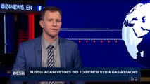 i24NEWS DESK | Russia again vetoes bid to renew Syria gas attacks | Friday, November 17th 2017