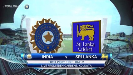 India Vs Sri Lanka 1st Test Match Day 2 Full Highlights 2017
