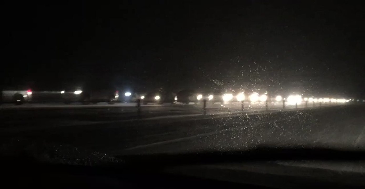 Snowstorm Causes Severe Delays Along Interstate 70 Near Silverthorne