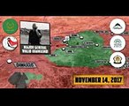 15 ноября 2017. Военная обстановка в Сирии. Бои сирийской армии против террористов возле Дамаска.