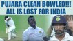 India vs SL 1st test , 3rd day : Cheteshwar Pujara clean bowled by Gamage, all is lost for host